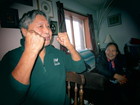 Joe Mackenzie sharing a funny story.JPG