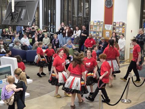 Metis Jigging Performance at the Downtown Library