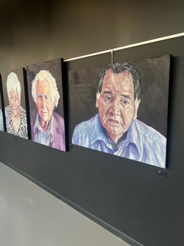 Survivor Portraits by Carol Wylie at EPL Exhibit