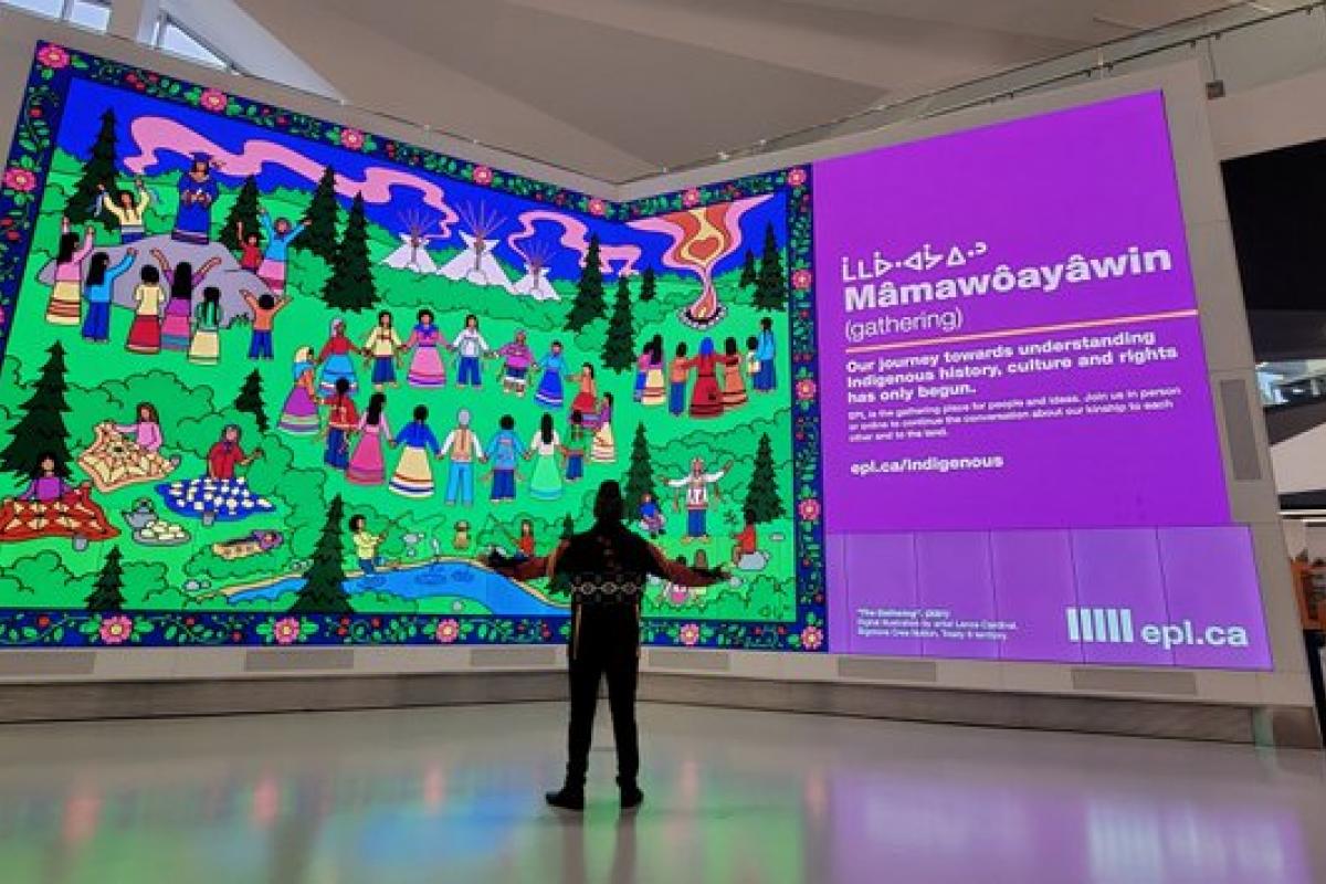 Mâmawô ayâwin on The Wall at Milner